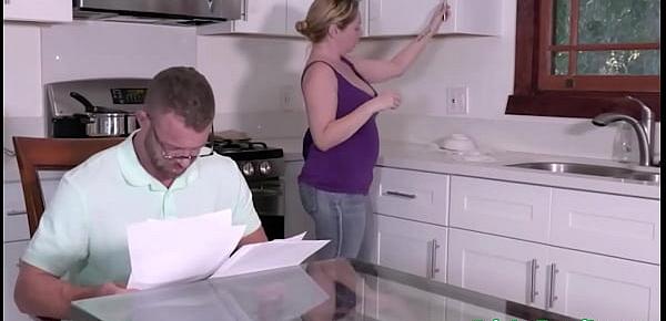  Young teen stepdaughter with big ass fucked hard by stepdad